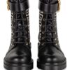 Balmain Biker Boots Damen, Schwarz