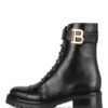 Balmain Biker Boots Damen, Schwarz