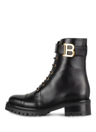 Balmain Biker Boots Damen, Schwarz