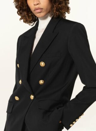 Balmain Blazer Damen, Schwarz