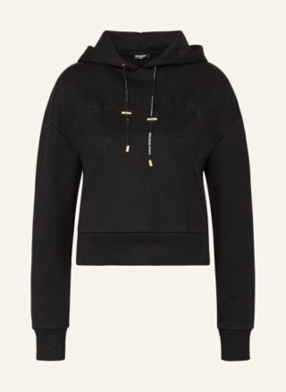 Balmain Hoodie Damen, Schwarz