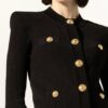 Balmain Strickjacke Damen, Schwarz