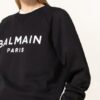 Balmain Sweatshirt Damen, Schwarz