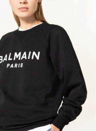 Balmain Sweatshirt Damen, Schwarz