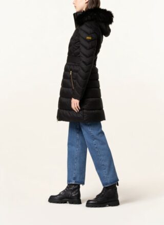 Barbour International Darley Steppmantel Damen, Schwarz
