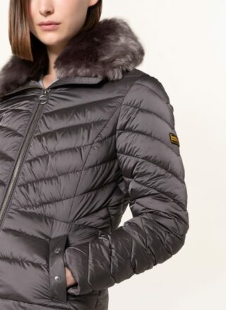 Barbour International Simoncelli Steppjacke Damen, Grau