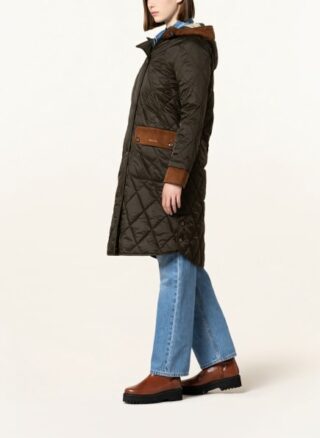 Barbour Mickley Steppmantel Damen, Grün