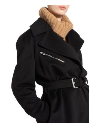 Belstaff Etta Wollmantel Damen, Schwarz