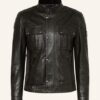 Belstaff Gangster Lederjacke Herren, Schwarz