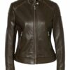 Belstaff Mollison Lederjacke Damen, Beige