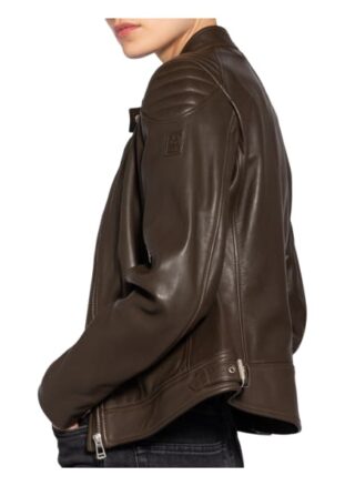 Belstaff Mollison Lederjacke Damen, Beige