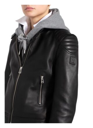 Belstaff Mollison Lederjacke Damen, Schwarz