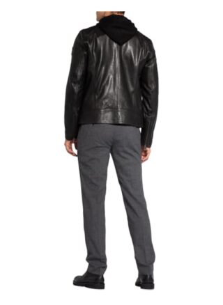 Belstaff V Racer Lederjacke Herren, Schwarz