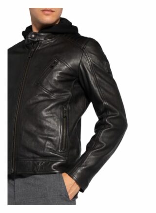 Belstaff V Racer Lederjacke Herren, Schwarz
