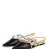 Bianca Di Sling-Ballerinas Damen, Schwarz