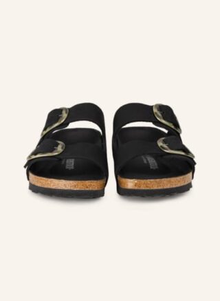 Birkenstock Arizona Big Buckle Pantoletten Damen, Schwarz