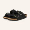 Birkenstock Arizona Big Buckle Pantoletten Damen, Schwarz