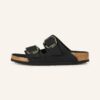 Birkenstock Arizona Big Buckle Pantoletten Damen, Schwarz