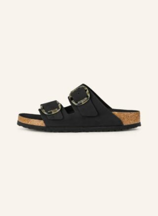 Birkenstock Arizona Big Buckle Pantoletten Damen, Schwarz