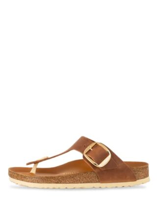 Birkenstock Gizeh Big Buckle Zehentrenner Damen, Braun