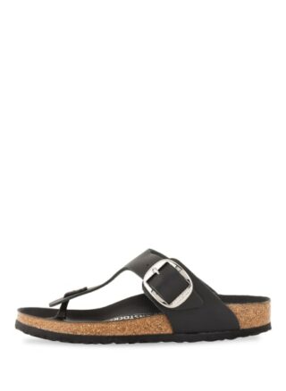 Birkenstock Gizeh Big Buckle Zehentrenner Damen, Schwarz