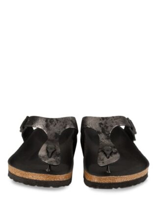 Birkenstock Gizeh Zehentrenner Damen, Schwarz