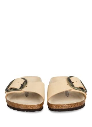 Birkenstock Madrid Big Buckle Pantoletten Damen, Beige
