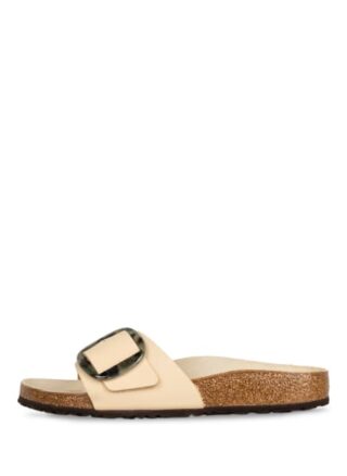 Birkenstock Madrid Big Buckle Pantoletten Damen, Beige