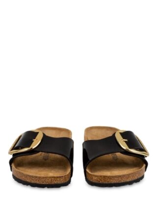 Birkenstock Madrid Big Buckle Pantoletten Damen, Schwarz