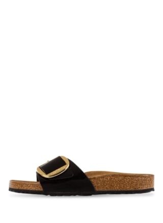 Birkenstock Madrid Big Buckle Pantoletten Damen, Schwarz