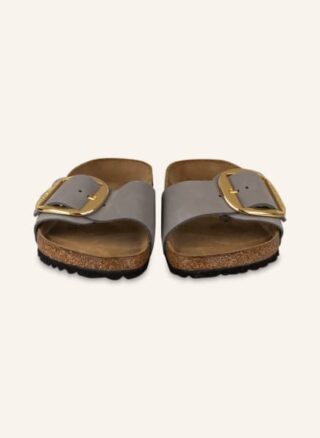 Birkenstock Madrid Pantoletten Damen, Grau