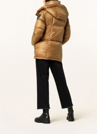 Blauer Daunenjacke Damen, Beige