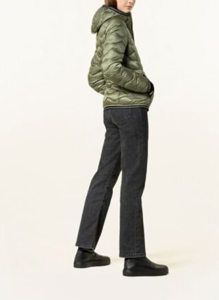 Blauer Daunenjacke Damen, Grün