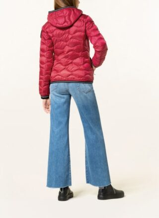 Blauer Daunenjacke Damen, Rot