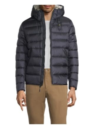 Blauer Daunenjacke Herren, Blau