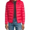 Blauer Daunenjacke Herren, Rot