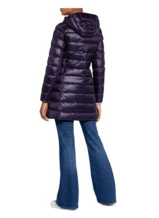 Blauer Daunenmantel Damen, Blau
