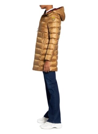 Blauer Daunenmantel Damen, Blau