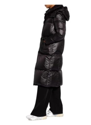 Blauer Daunenmantel Damen, Blau