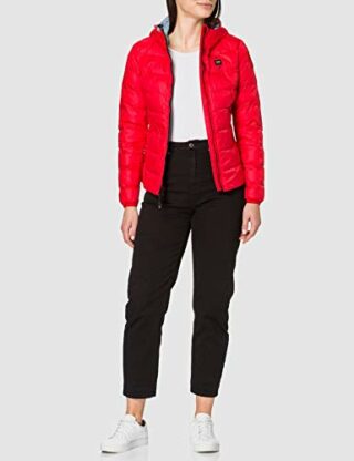 Blauer GIUBBINI Corti Imbottito OVATTA Steppjacke Damen, Rot