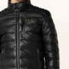 Blauer Lederjacke Herren, Schwarz