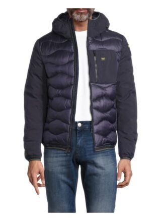 Blauer Steppjacke Herren, Blau
