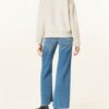 Blauer Sweatshirt Damen, Weiß