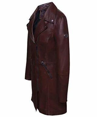 Blueorn Vera Ledermantel Damen, Braun