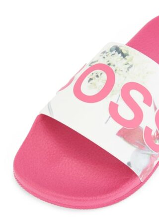 Boss Bay Slid Fl Sandalen Damen, Pink
