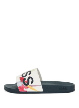 Boss Bay Slid Fl Sandalen Damen, Schwarz