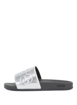 Boss Bay Slid Slv Sandalen Damen, Silber