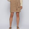 Boss C Vriella D A-Linien-Rock Damen, Beige