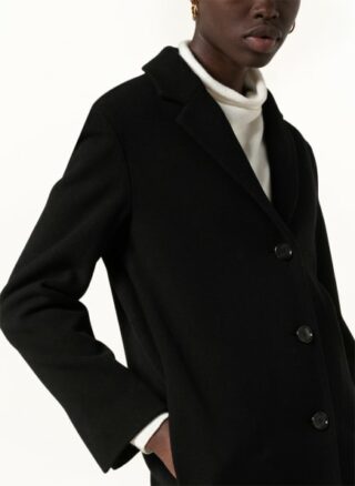 Boss Caleto Wollmantel Damen, Schwarz