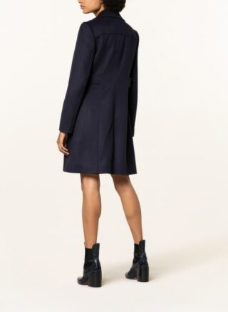 Boss Casena Stehkragenmantel Damen, Blau